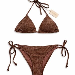 Phax Shimmering Brown Bikini Set
